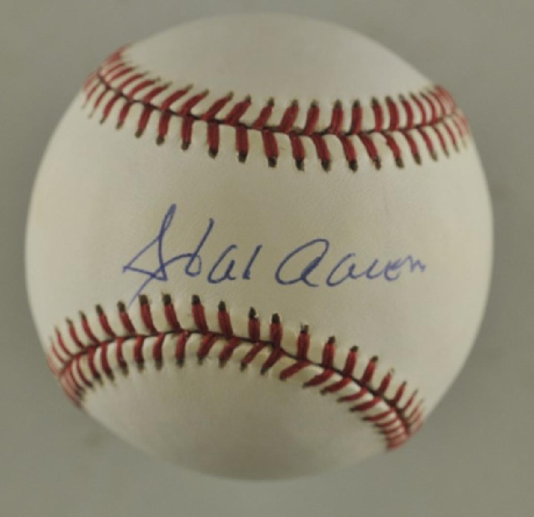 Signed Hank Aaron Baseball (1 of 3)