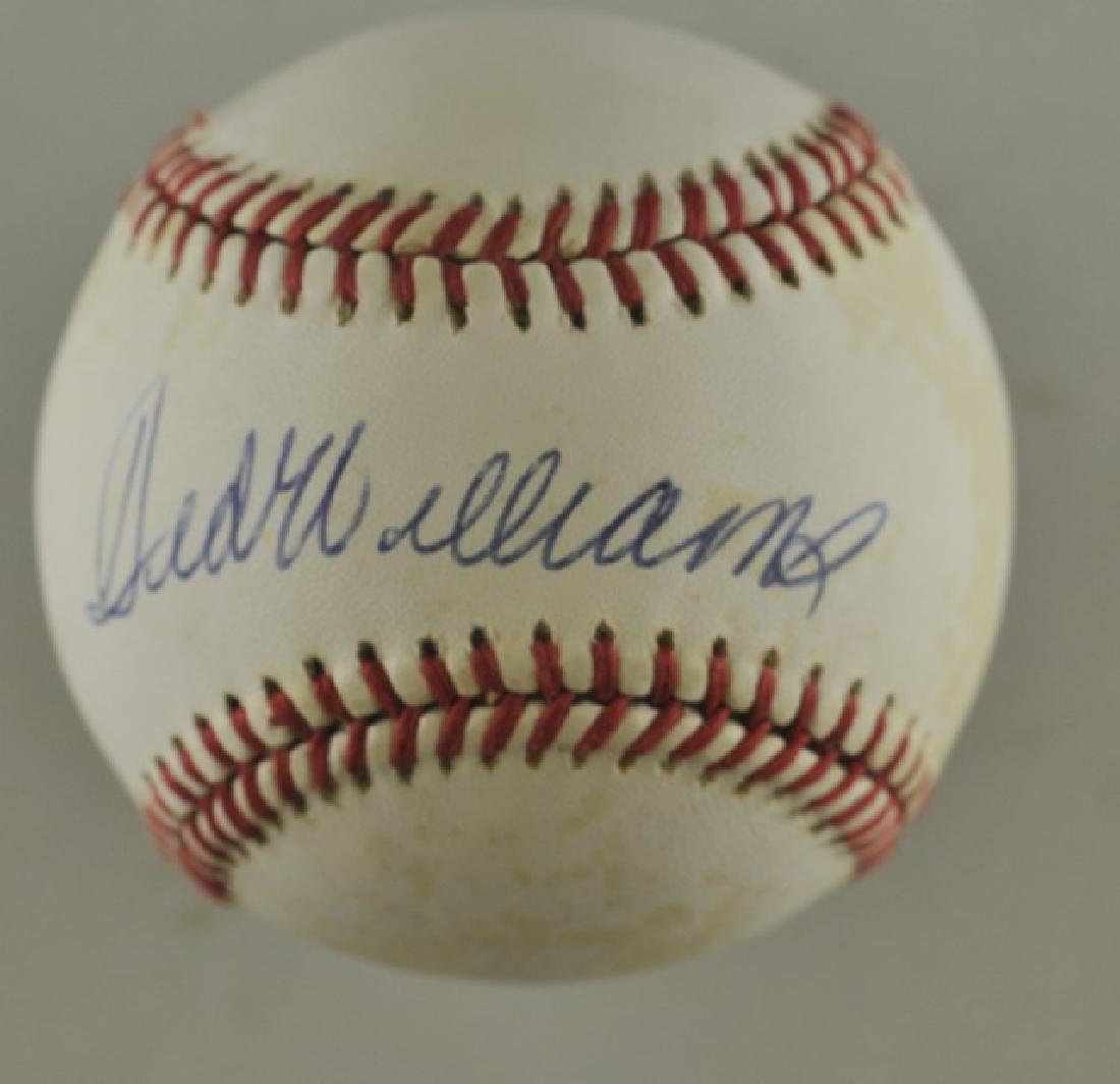 Signed Ted Williams Baseball (1 of 2)
