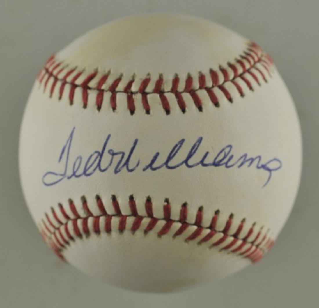 Signed Ted Williams Baseball (1 of 2)
