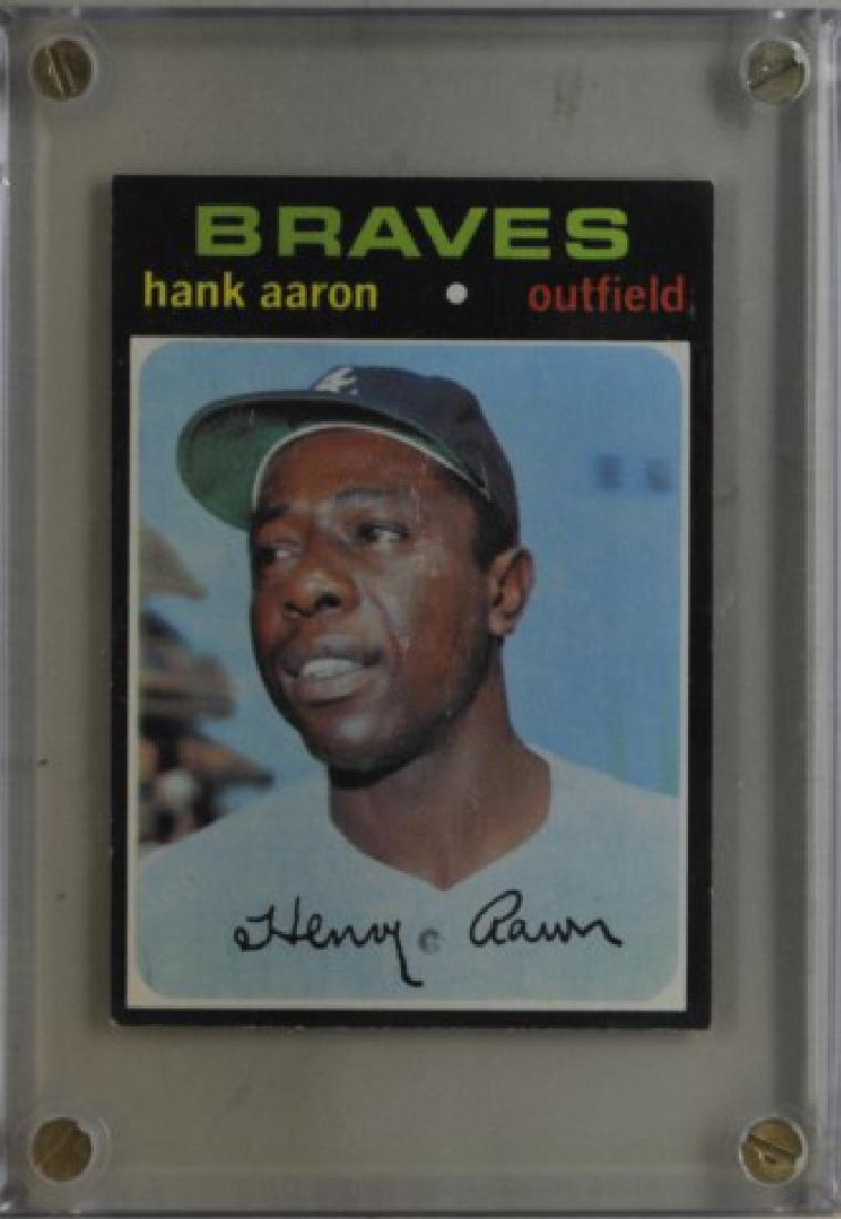 1971 Hank Aaron Topps Baseball Card (1 of 2)