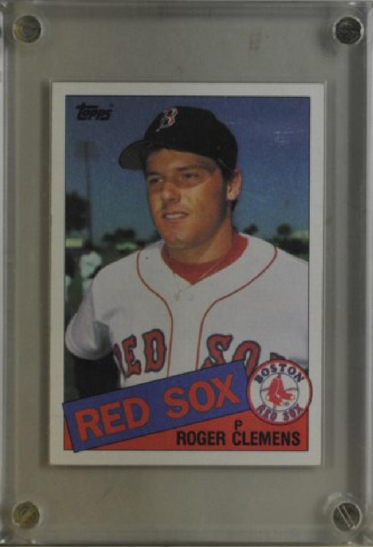 1985 Roger Clemens Topps Baseball Card: 1985 Roger Clemens Topps Baseball Card