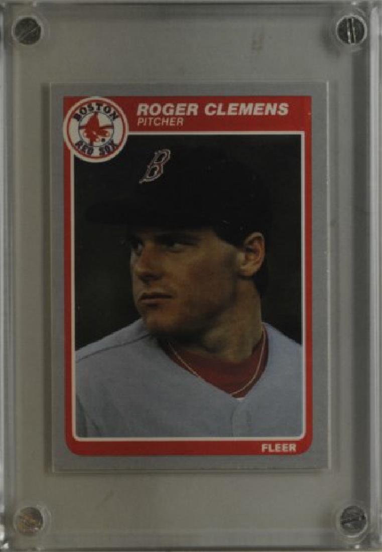 1985 Roger Clemens Fleer Baseball Card (1 of 2)