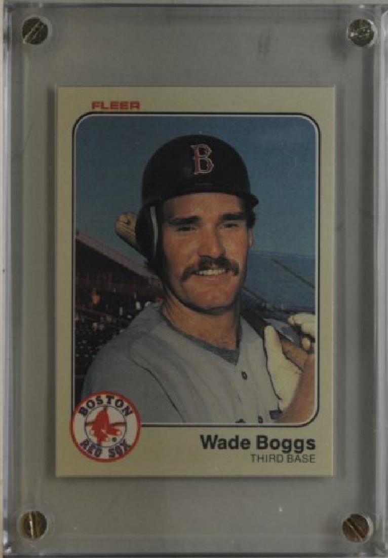 1983 Wade Boggs Fleer Baseball Card: 1983 Wade Boggs Fleer Baseball Card