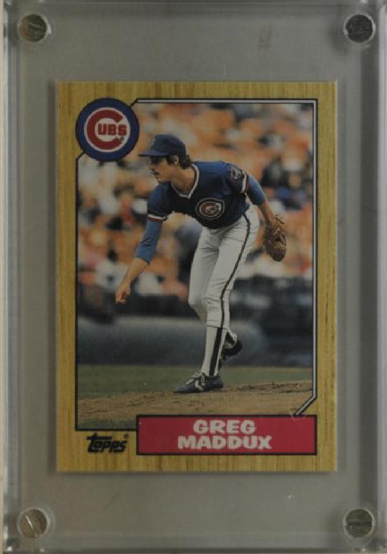 1987 Greg Maddux Topps Baseball Card (1 of 2)