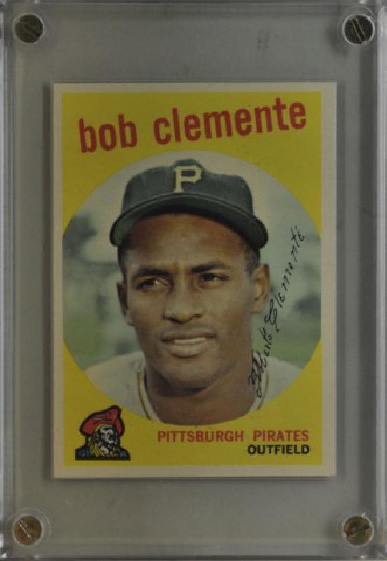 1959 Bob Clemente Topps Baseball Card (1 of 2)