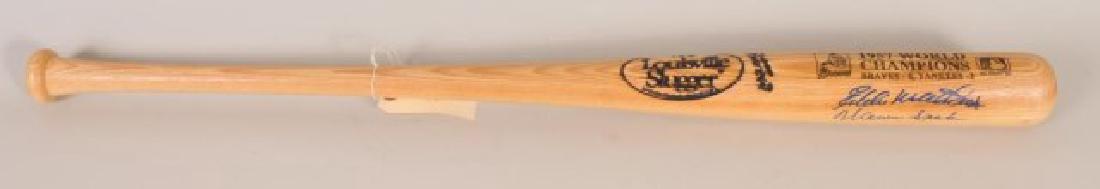 1957 Champions Signed Spahn, Aaron, Mathews Bat (1 of 6)