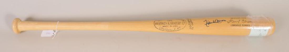 Signed Hank Aaron Bat w/ Ticket (1 of 7)