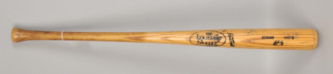 Signed Jeff Treadway Game Used Bat (1 of 7)