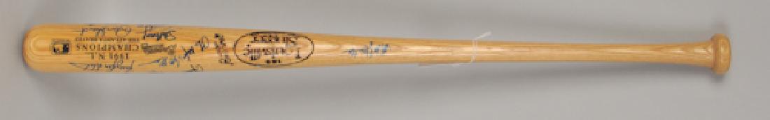Signed 1991 NL Champs Atlanta Braves Bat (1 of 12)