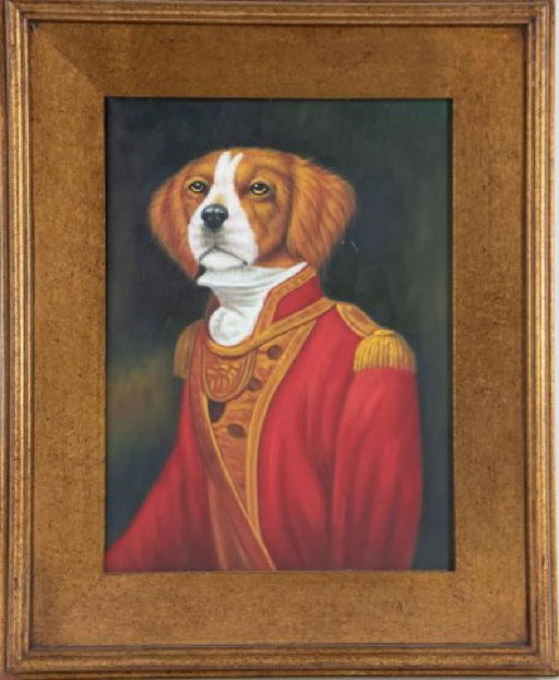 Portrait Of Dog In Military Uniform May 18 2019 Ivy Auctions