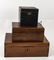 19th C. Papier Mache Tea Caddy & Two Boxes