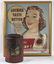 Lucky Strike Die-Cut Sign & Tiger Tobacco Tin