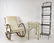 Thonet Style Rocking Chair, Butler's Rack, Table