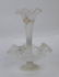 Two Lamps, Mercury Glass Vase, Toy Glass Epergne - 5