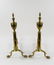 Brass Fireplace Fender, Andirons, Tool Set - 5