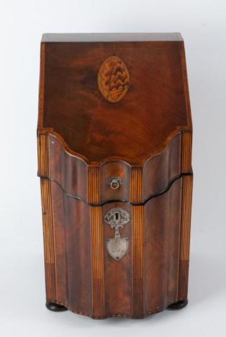 Georgian Inlaid Mahogany Knife Box (1 of 13)