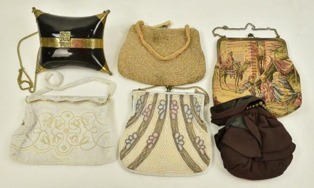 Grouping of Six Vintage Evening Bags / Purses (1 of 5)