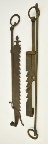 Two Early Wrought Iron Hearth Trammels (1 of 7)
