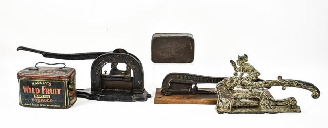 Country Store Cast Iron Tobacco Cutters & Tins (1 of 7)