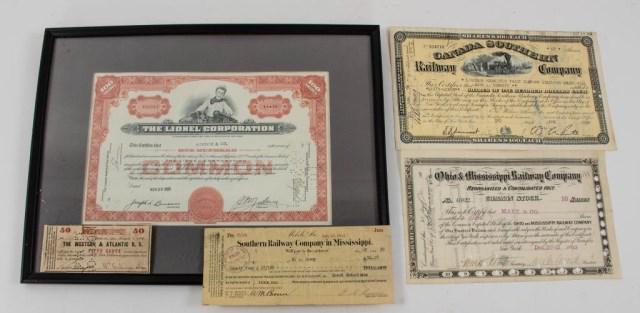 Western & Atlantic Railroad Note & Other RR (1 of 9)