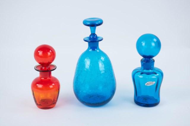 3 Blenko Art Glass Decanters (1 of 1)