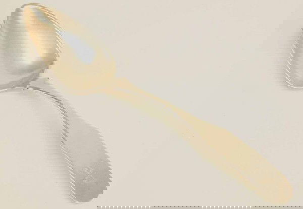 Davis & Brown Silver Serving Spoon: Samuel Davis & Robert Brown, Boston, Mass., 1809-1816; monogrammed "M"