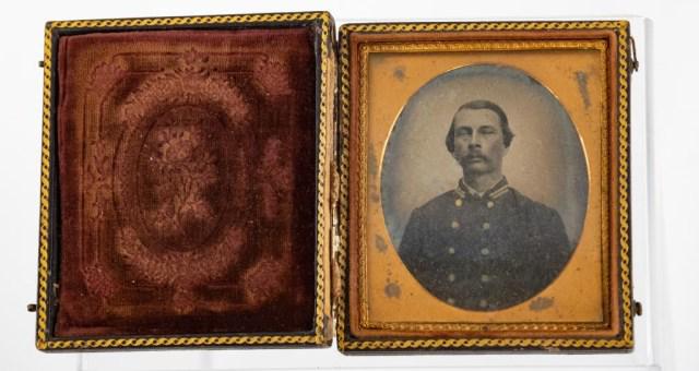 Ambrotype of Confederate Civil War Soldier (1 of 3)