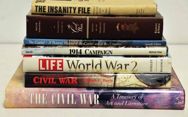Civil War, WW I and II, Related Books: Seven books: William J. Miller and Brian C. Pohanka, [An Illustrated History of the Civil War]; Stephen W. Sears, [The Civil War A Treasury of Art and Literature]; William C. Davis, [The Illustrated E