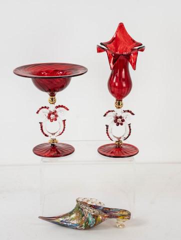 Venetian Ruby Glass, Murano Campanella Slipper (1 of 8)
