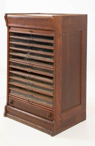 American Oak Printer's Cabinet (1 of 12)