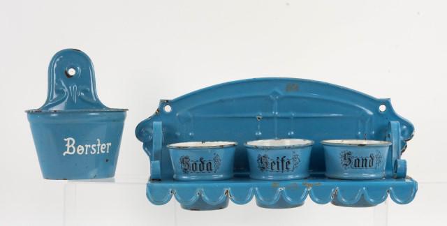 German / Danish Blue Graniteware Kitchen or Bath (1 of 10)