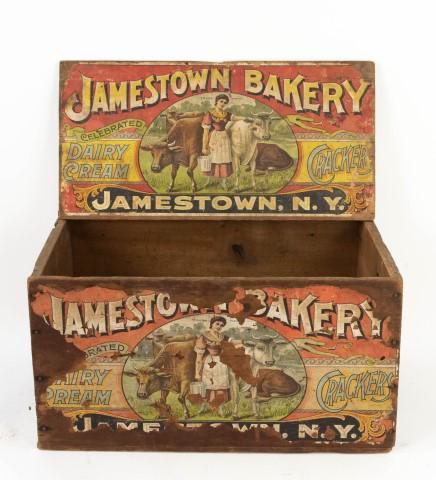 Jamestown Bakery Crackers Wooden Box (1 of 7)