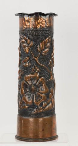 WWI-Era Trench Art Artillery Shell Vase (1 of 6)