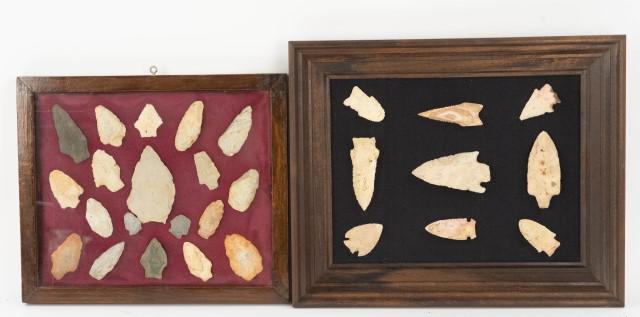 Framed Native American Arrowheads (1 of 5)
