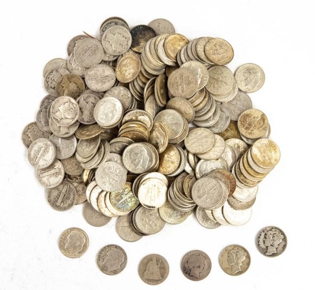 215 U.S. Silver Dimes (1 of 3)