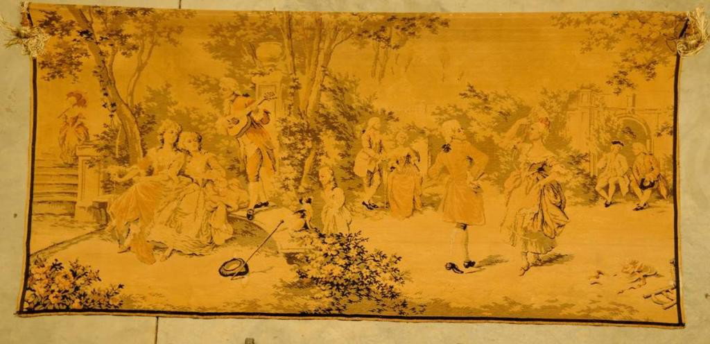 Large French Tapestry 104 1/2"W x 50 1/2"H