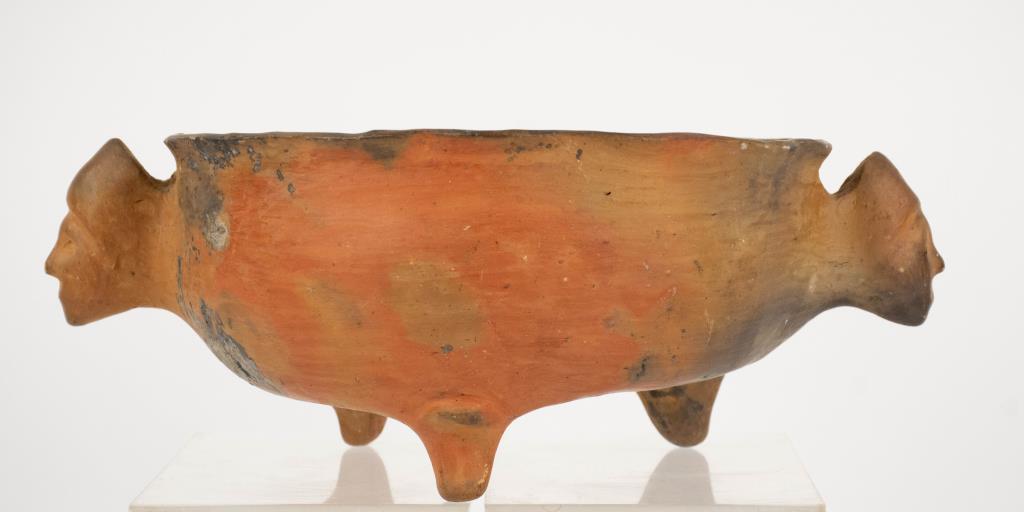 Catawba Indian Pottery Chief's Head Bowl (1 of 8)