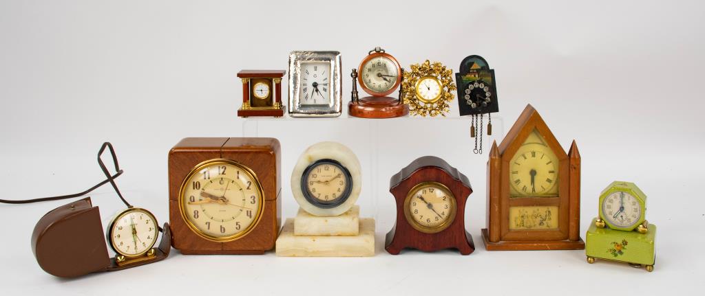 Lot of 11 Vintage Miniature & Other Small Clocks (1 of 11)