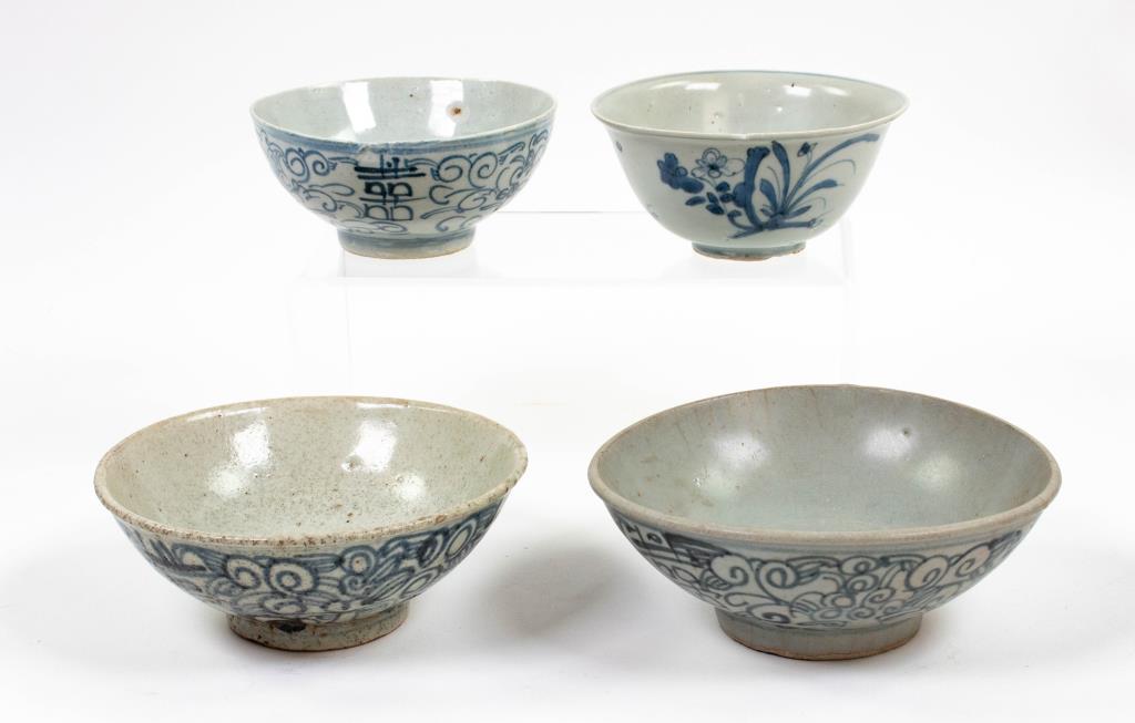 Four Chinese Provincial Ming Dynasty Bowls (1 of 7)