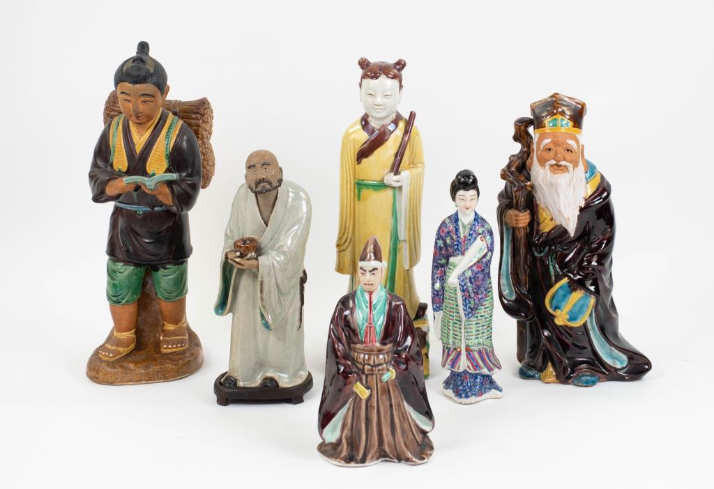 Six Chinese Ceramic Figures (1 of 16)