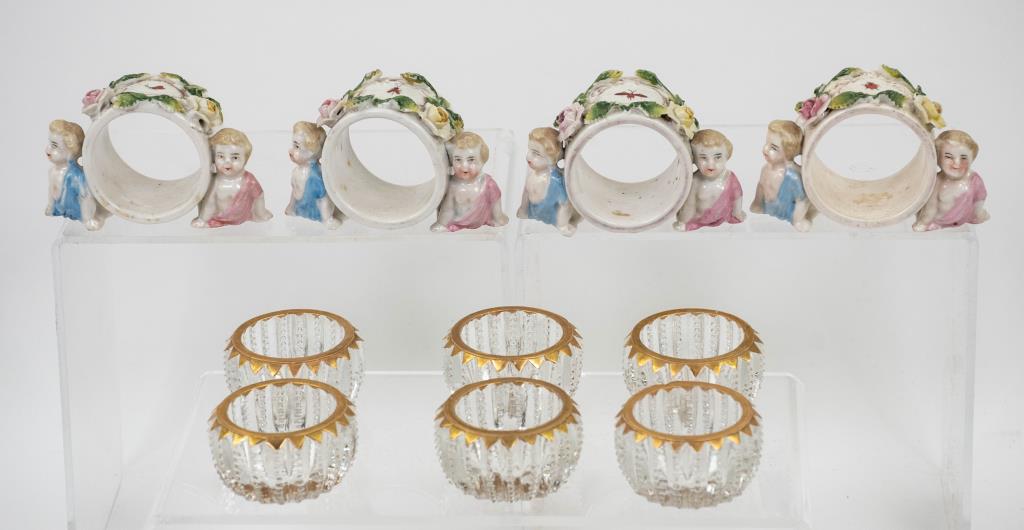 Porcelain Napkin Rings & Glass Salt Cellars (1 of 8)
