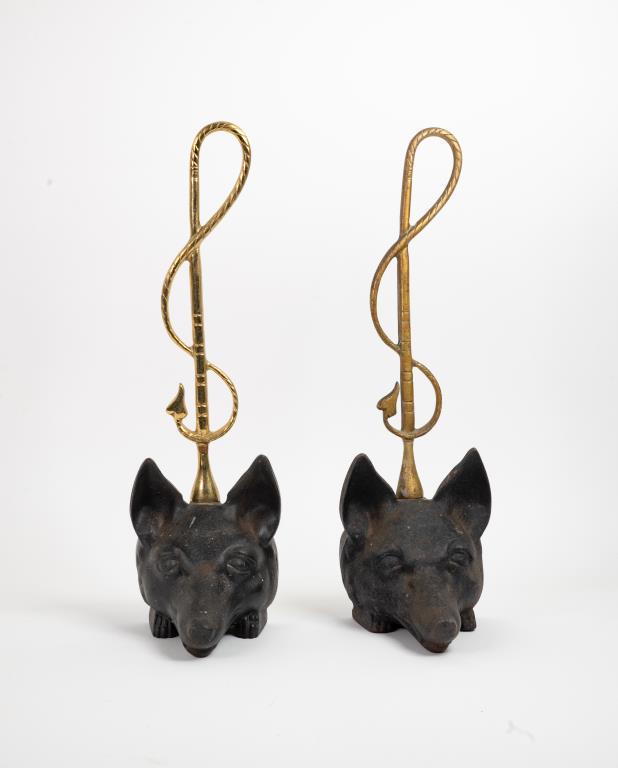 Virginia Metalcrafters Fox Head Doorstops (1 of 4)