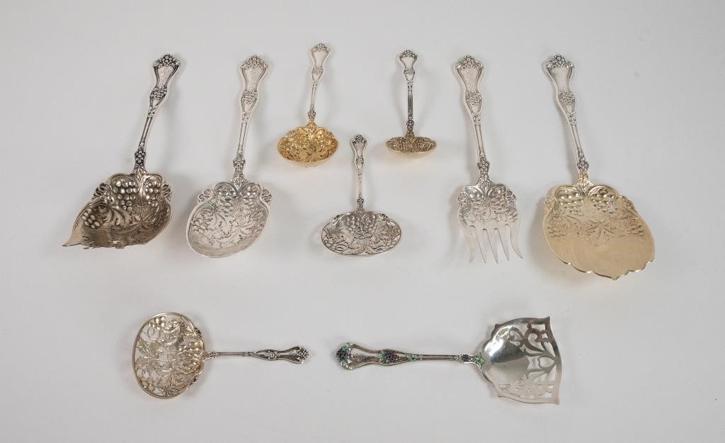 Dominick & Haff "Grape" Sterling Serving Pieces (1 of 6)