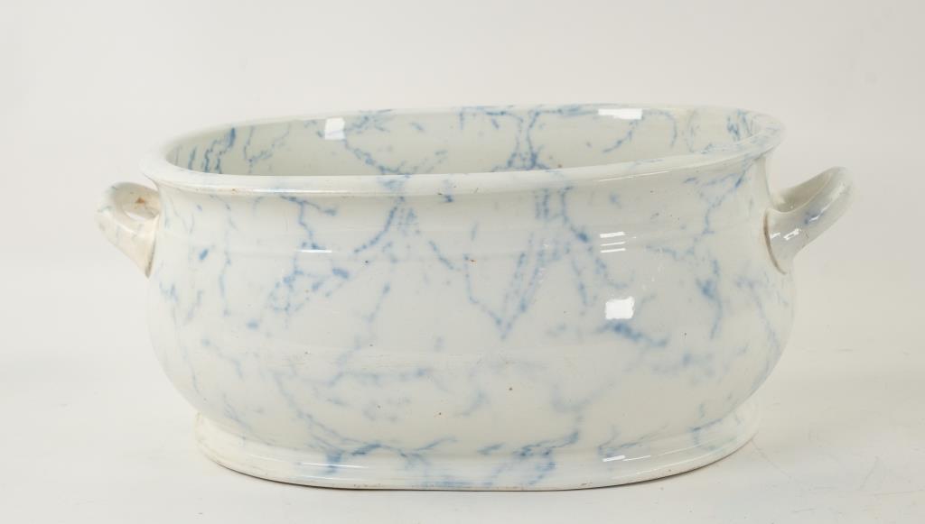 19th C. Ironstone Foot Bath (1 of 5)
