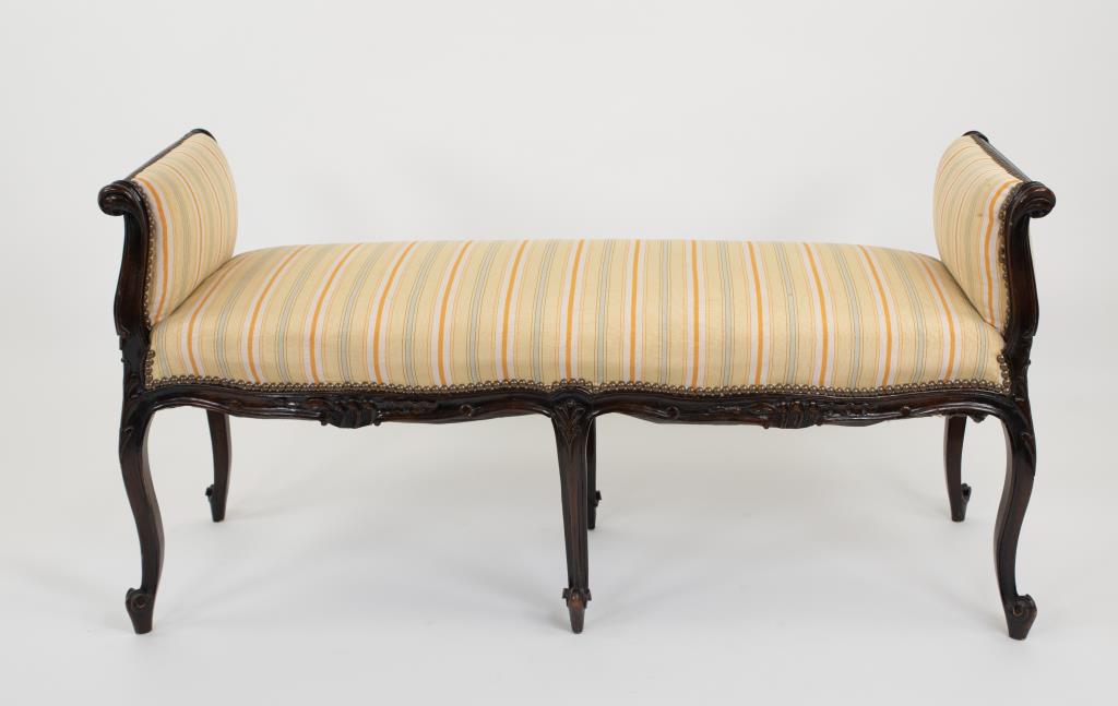 French Louis XV Style Carved Bench (1 of 8)