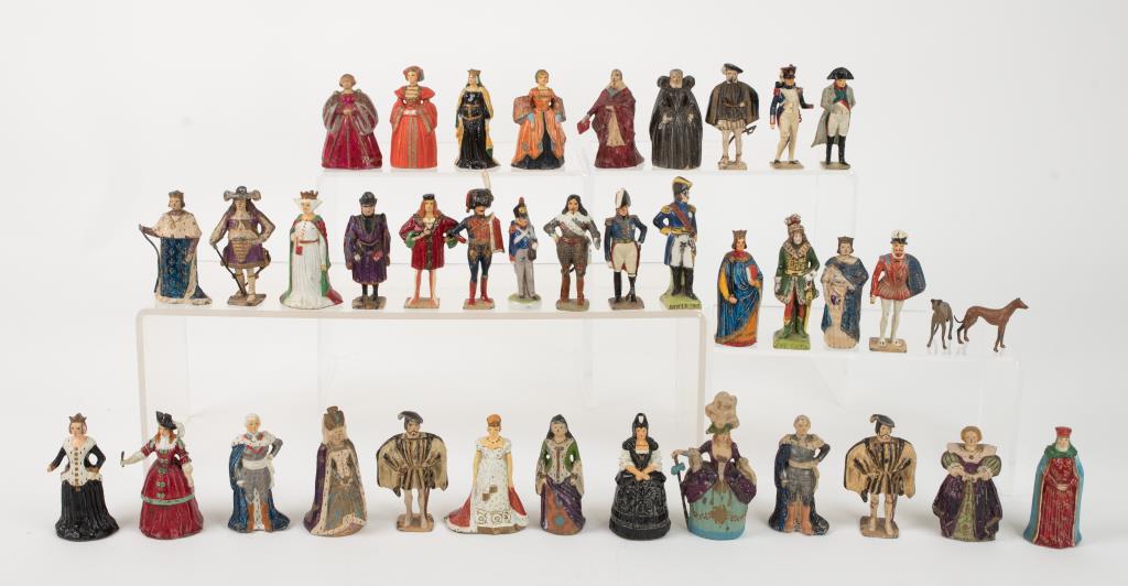 38 Miniature Lead, Metal, Porcelain Figures (1 of 9)