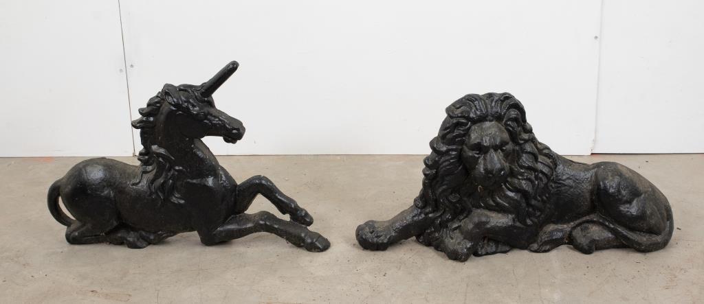 English Cast Iron Lion & Unicorn (1 of 5)