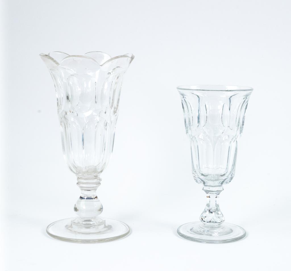 Two Flint EAPG Ashburton Celery Vases (1 of 7)