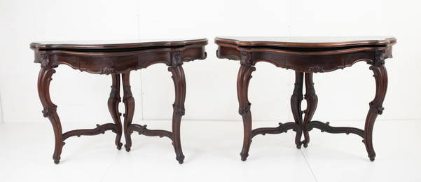 Charles Baudouine, Pr. Carved Multi-Form Tables