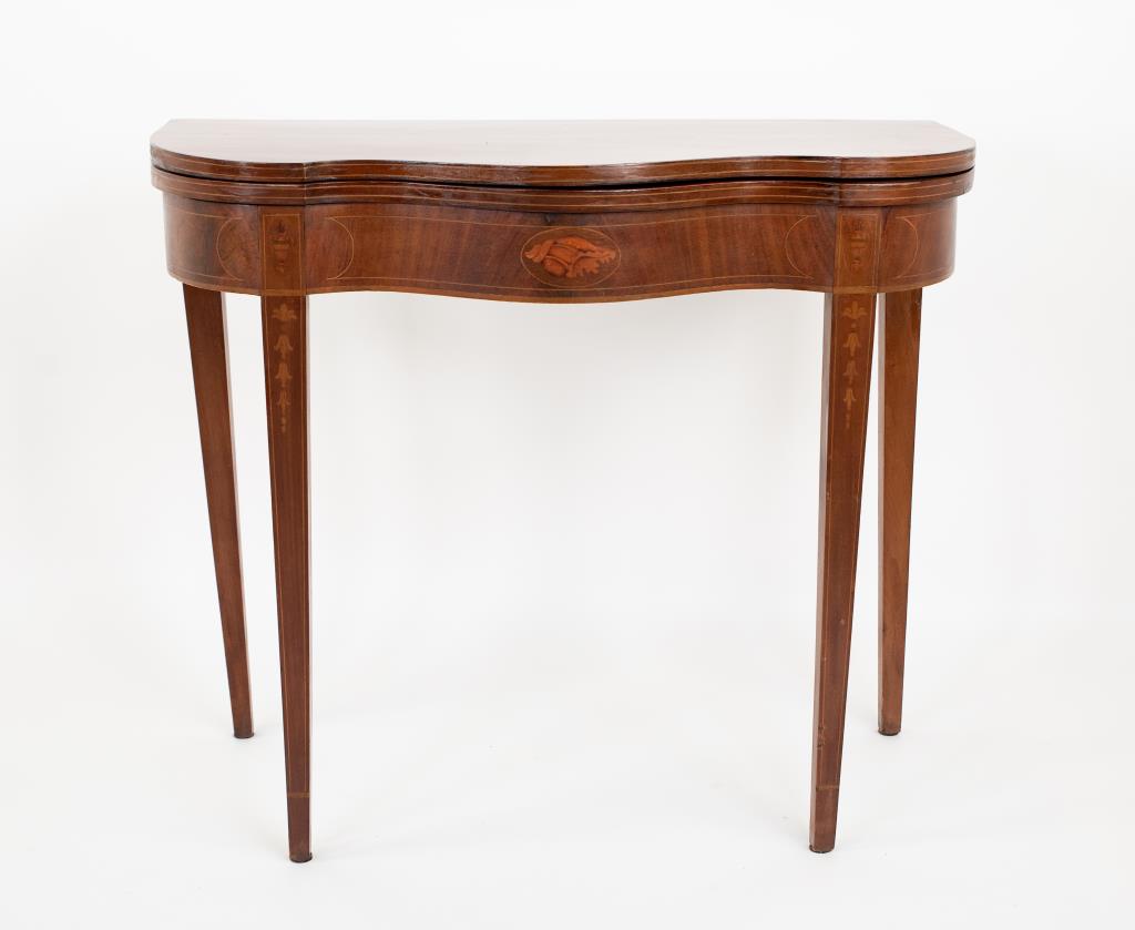 Am. Federal Style Inlaid Mahogany Games Table (1 of 10)